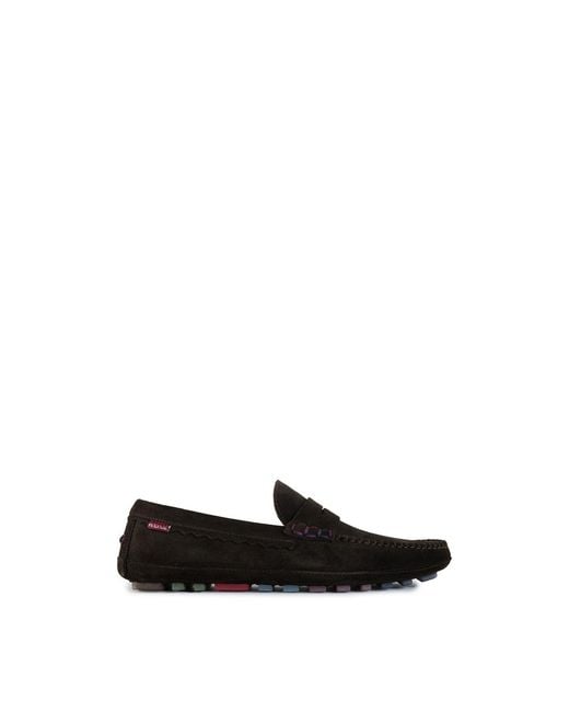 Paul Smith White Jenson Suede Driving Shoes for men
