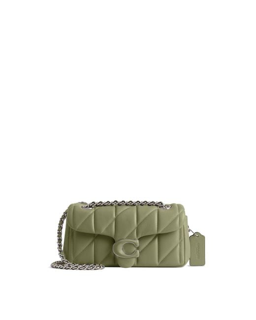 COACH Green Women's Quilted Tabby Shoulder 20