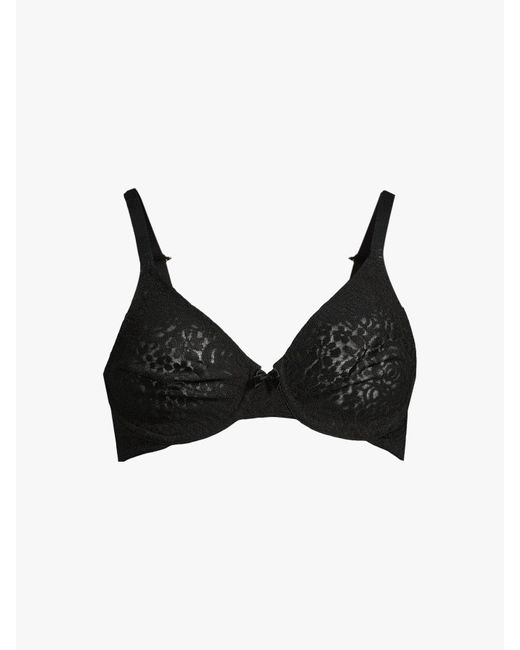 Wacoal Black Halo Lace Underwire Bra