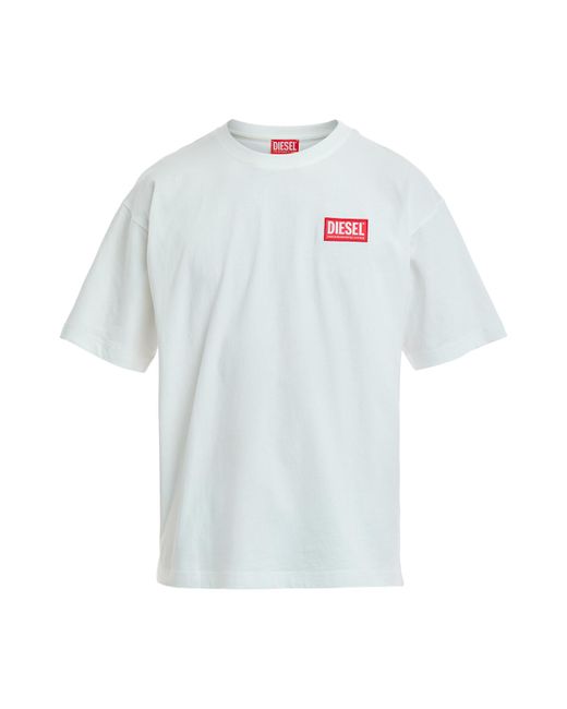 DIESEL White Men's T-danny Nlabel T Shirt for men