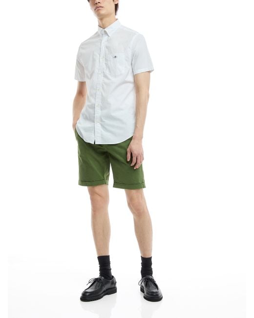 Gant Green Men's Slim Sunfaded Shorts for men