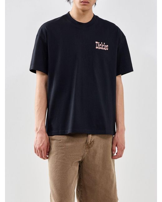 Dickies Blue Polk Ss Tee for men
