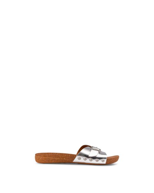 Fitflop White Adjustable Buckle Sandals