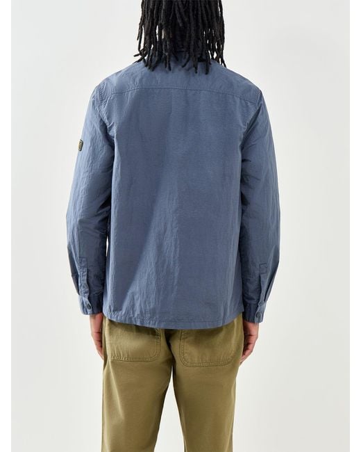 Barbour Blue Inline Overshirt for men