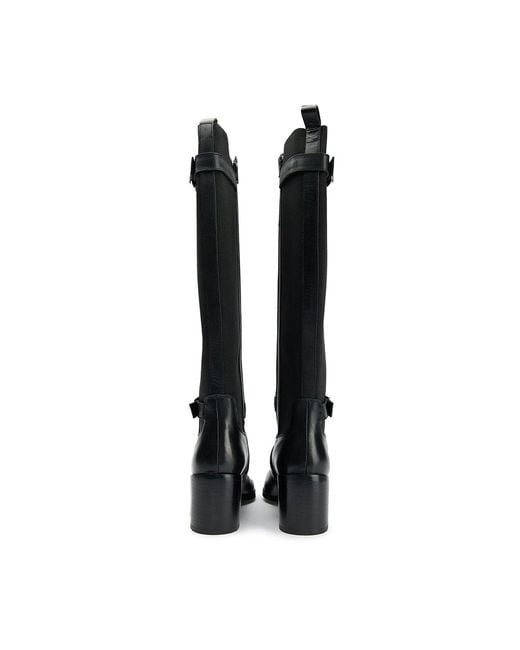 Sole Black Gotta Elasticated Knee High Boots