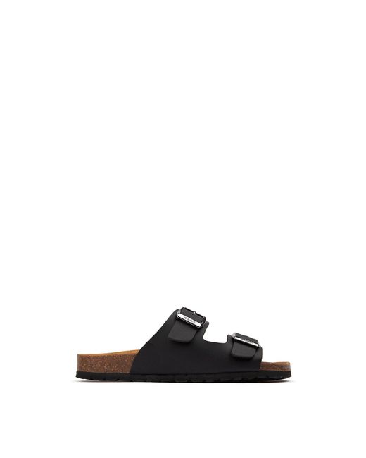 V.Gan Black Mango Comfort Footbed Sandals