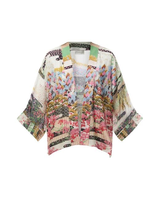 One Hundred Stars White Spring Kimono