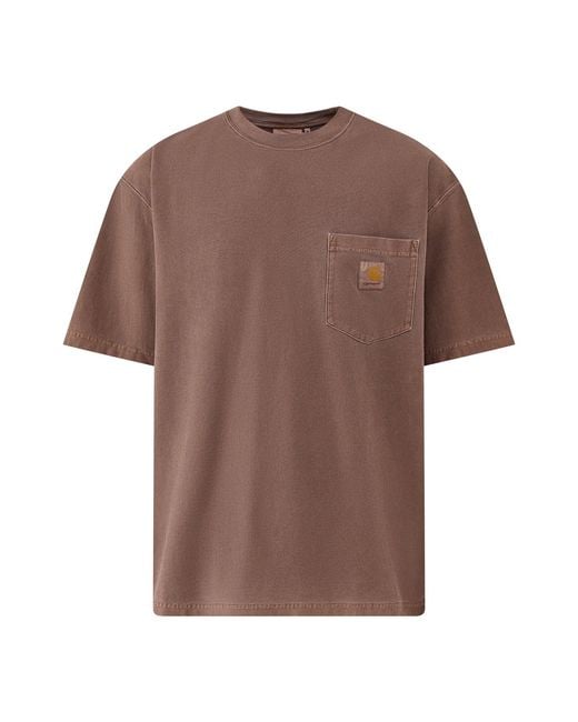 Carhartt Brown Loose Pocket T-Shirt for men