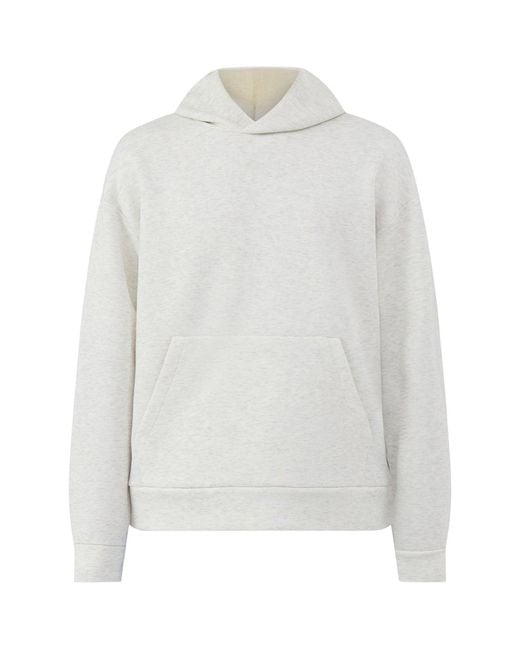 Jack & Jones White Barron Pullover Hoodie for men