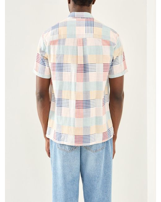 Barbour White Oakshore Short Sleeve Summer Fit Shirt for men