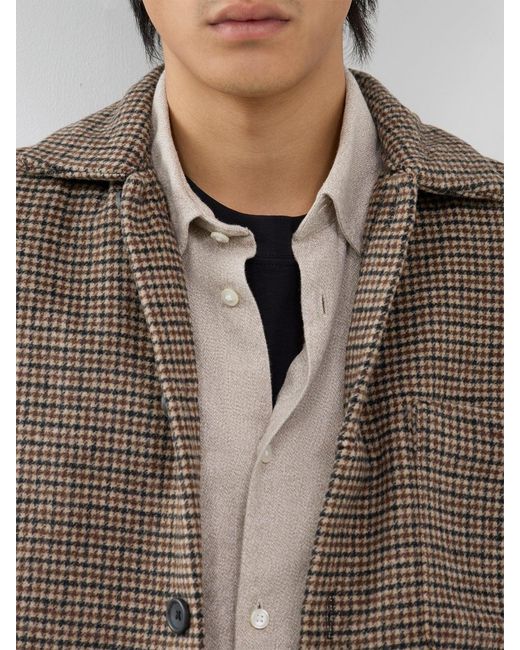 SELECTED White Organic Noah Brushed Twisted Shirt for men