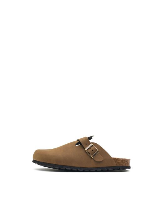 V.Gan Brown Vegan Taro Comfort Footbed Slippers for men