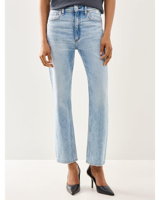 Rag & Bone Blue Women's Harlow Ankle Straight Jean