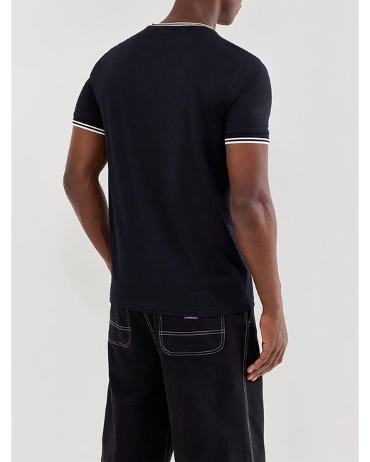 Fred Perry Black Twin Tipped T-Shirt for men