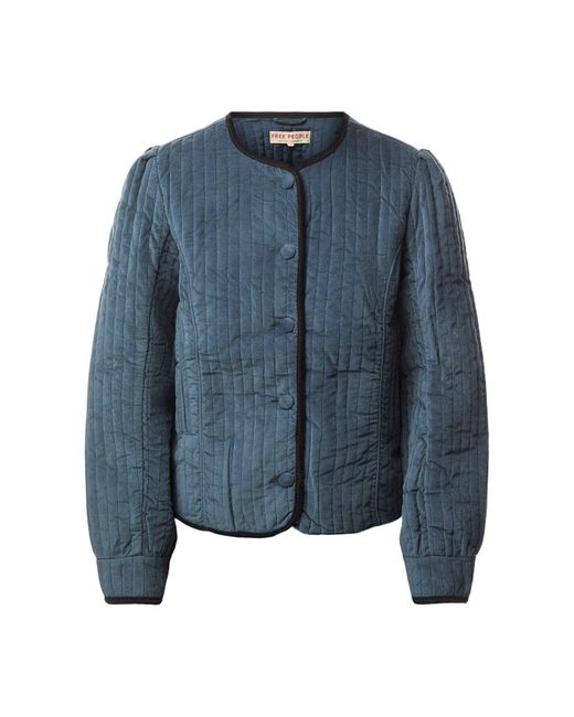 Free People Blue Women's Natalia Velvet Jacket