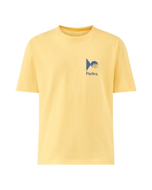 Parlez Yellow Sculpt Graphic T-Shirt for men