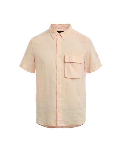 Belstaff Natural Men's Scale Short Sleeve Shirt for men
