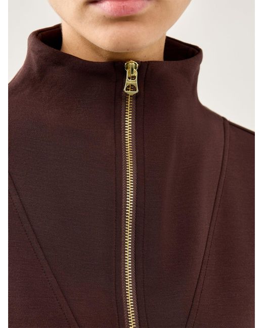 Varley Purple Hawley Half Zip Sweat