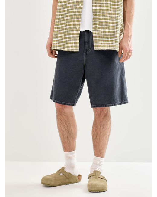 Carhartt Blue Simple Denim Shorts for men