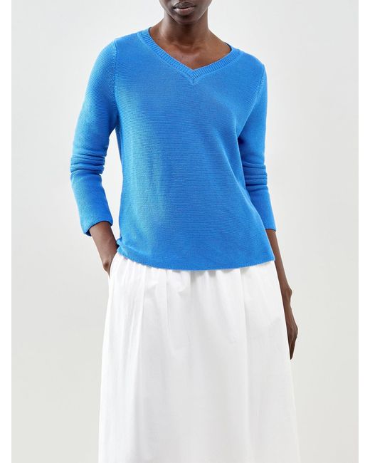 Weekend by Maxmara Blue Ago V-Neck Sweater