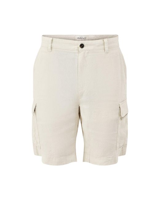 Gant White Cargo Shorts for men