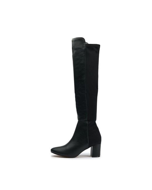 V.Gan Black Vegan Suga Knee High Boots