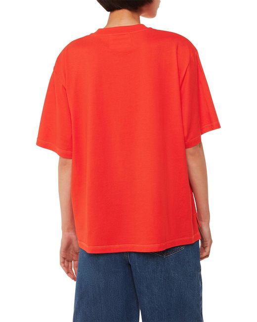 Whistles Red Women's Relaxed Tee