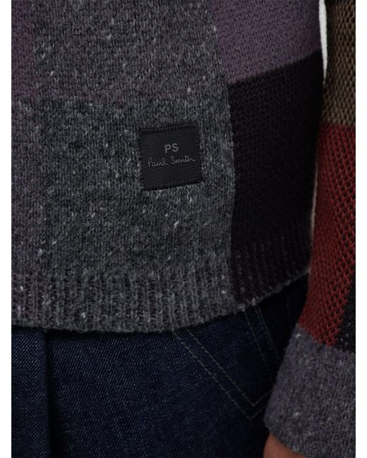Paul Smith Black Colourblock Button-Through Cardigan for men
