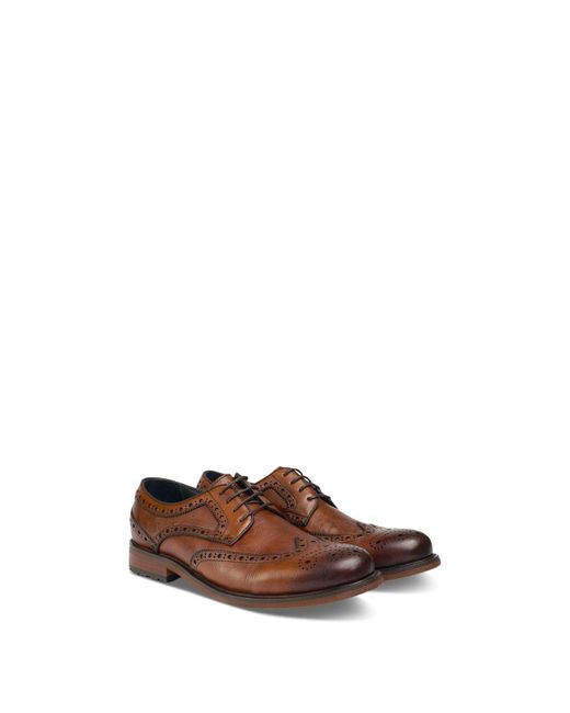 Sole Crafted Brown Caliper Brogue Shoes for men
