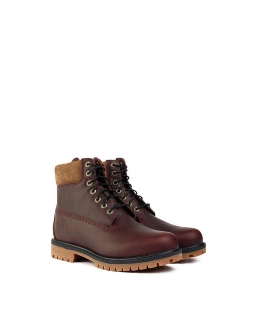 Timberland Brown 6' Premium Boots, Rubber for men