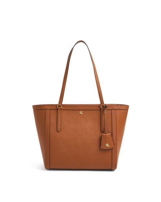 Ralph Lauren Brown Clare Medium Tote Bag