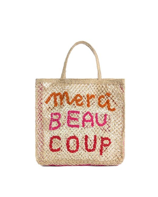 The Jacksons Red Women's Merci Beaucoup Large Beach Bag