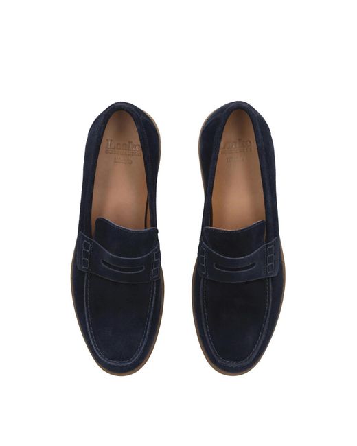 Loake Blue Men's Lucca Apron Loafer for men