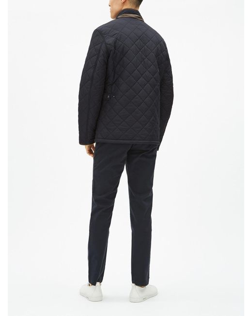 Barbour Black Powell Quilted Jacket for men