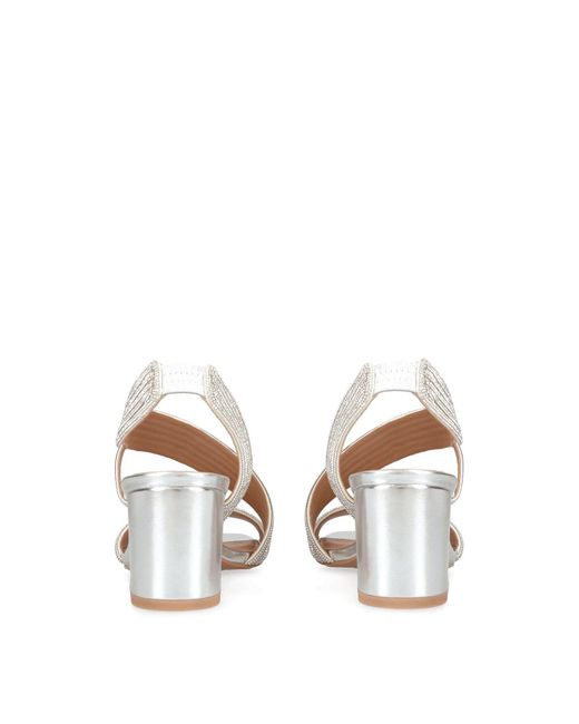 Carvela Kurt Geiger White Women's Gala Block Jewel 60