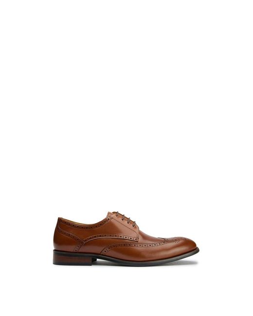 Sole Ldn Brown Hoggle Brogue Shoes for men