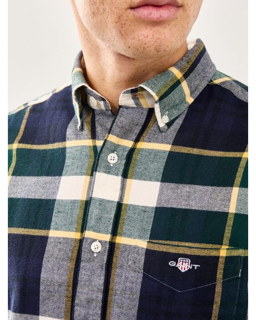 Gant Multicolor Flannel Check Shirt for men