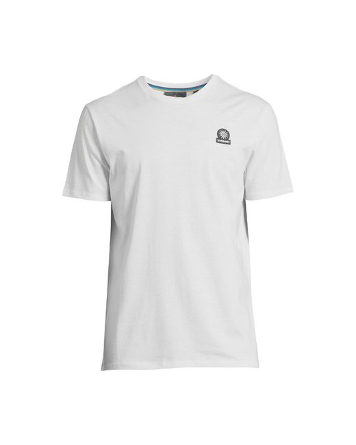 Sandbanks White Badge Logo T-Shirt for men