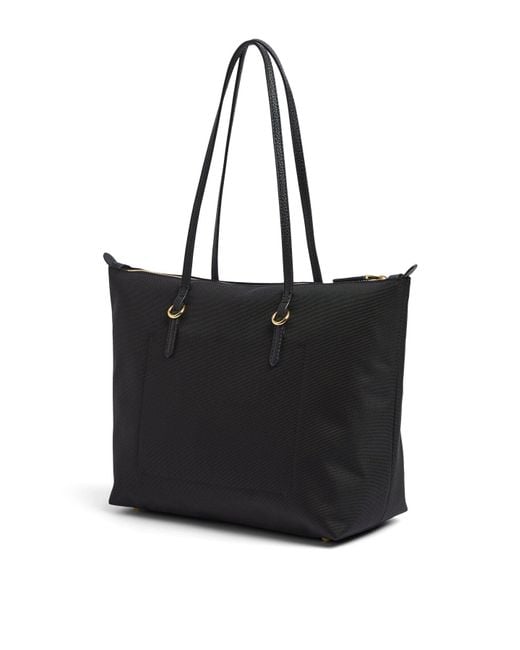 Ralph Lauren Black Keaton 26 Medium Nylon Tote Bag