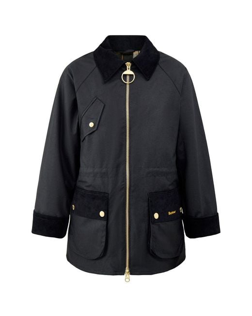 Barbour Blue Treeton Wax Jacket