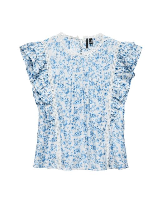 Vero Moda Blue Bliss Sleeveless Detail Blouse