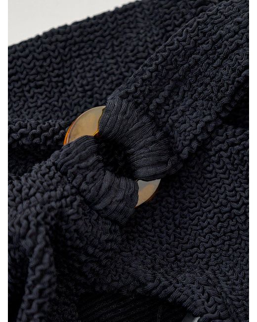 Hunza G Black Women's Domino Crinkle Swimsuit