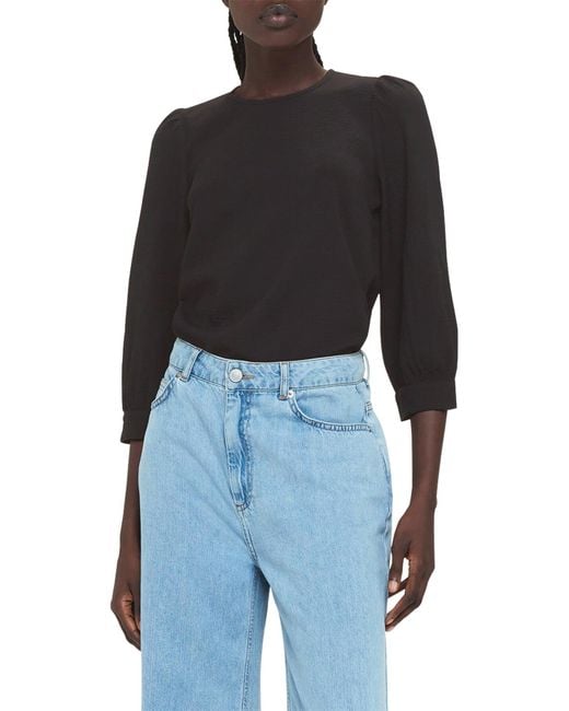 Whistles Black Women's Zenni Blouse