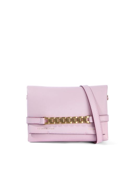 Victoria Beckham Pink Women's Mini Pouch With Long Strap