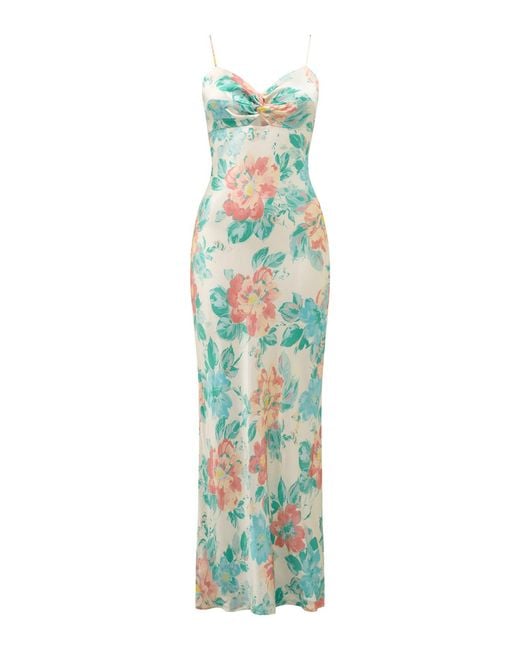 Forever New Blue Leslie Bustier Slip Dress