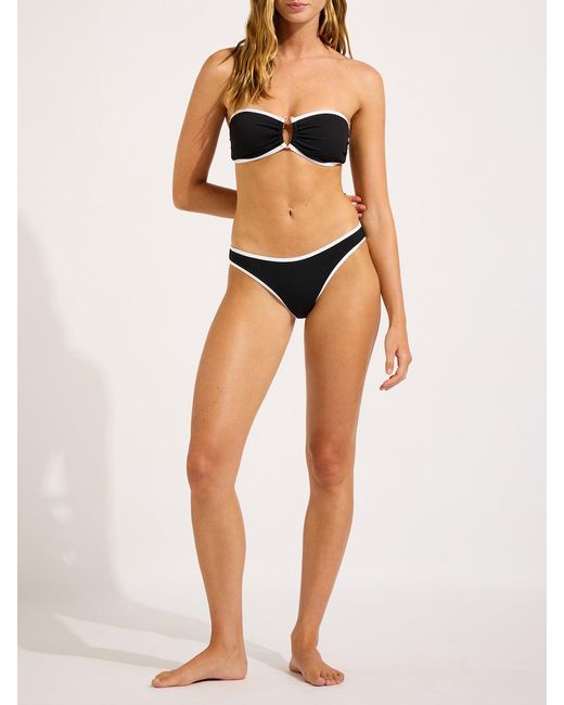 Seafolly Black Hipster Pant Solid Bikini Bottom