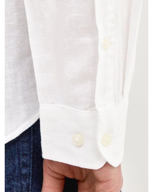 SELECTED White Blend Long Sleeve Shirt for men