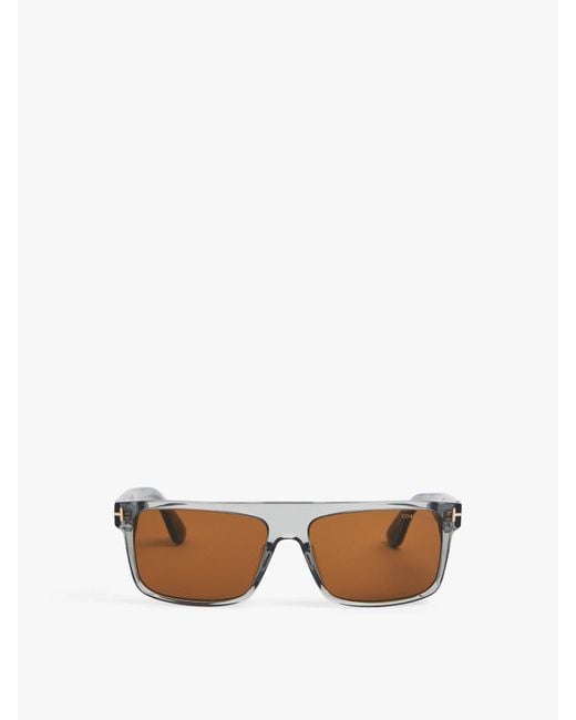 Tom Ford White Men's Philippe 02 Acetate Sunglasses for men