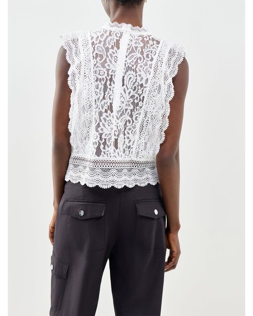 ONLY White Karo Lace Top