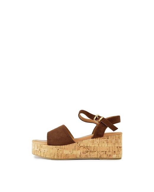 V.Gan Brown Gotu Cork Wedge Sandals